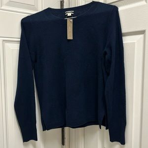 J. Crew navy cashmere sweater